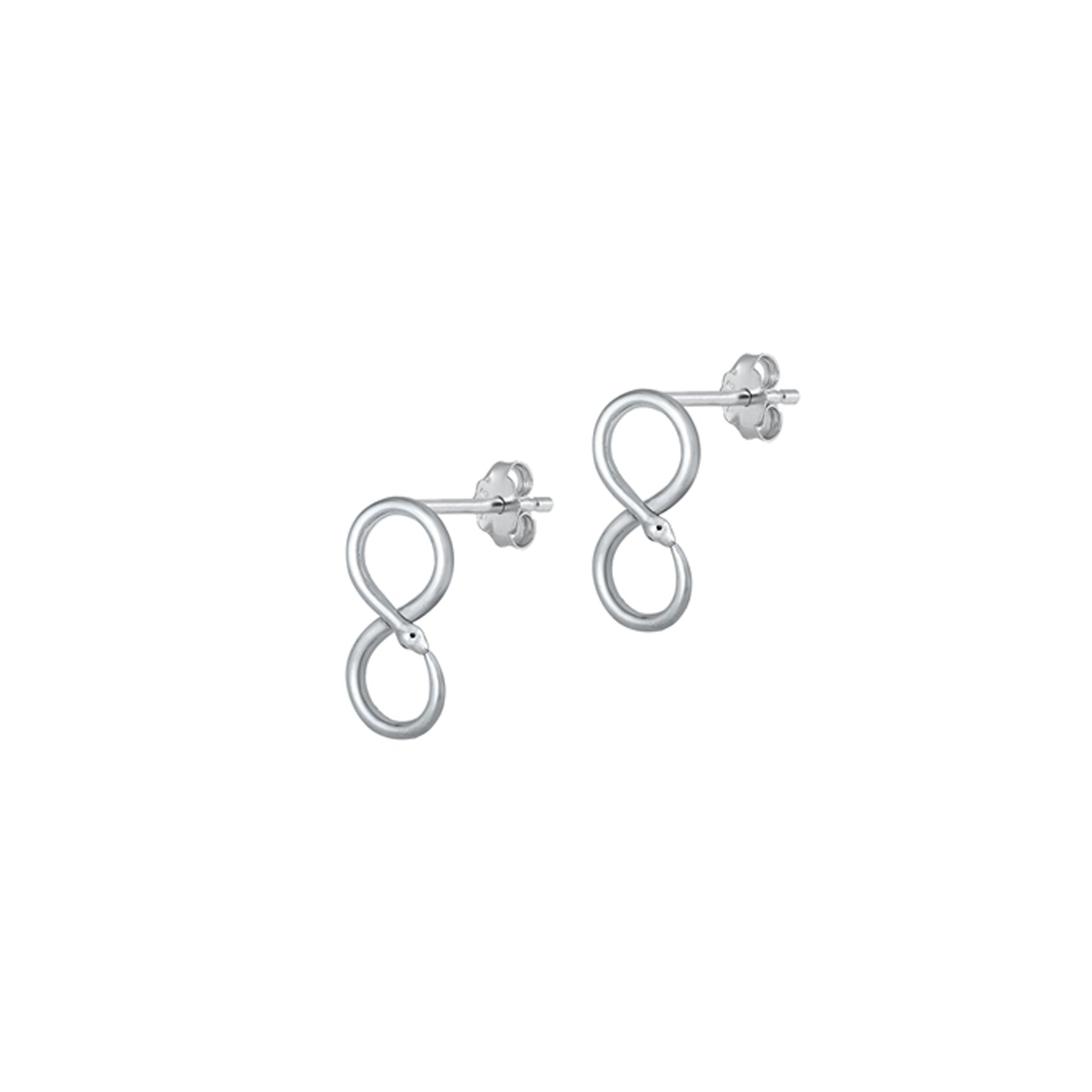 ✨ 925 Silver Infinity Stud Earrings