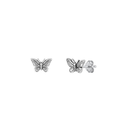 925 sterling silver butterfly stud earrings nature inspired
