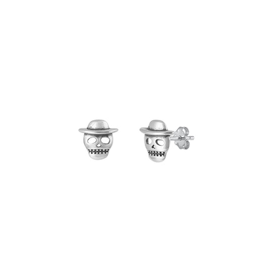 ✨ 925 Silver Skull Stud Earrings