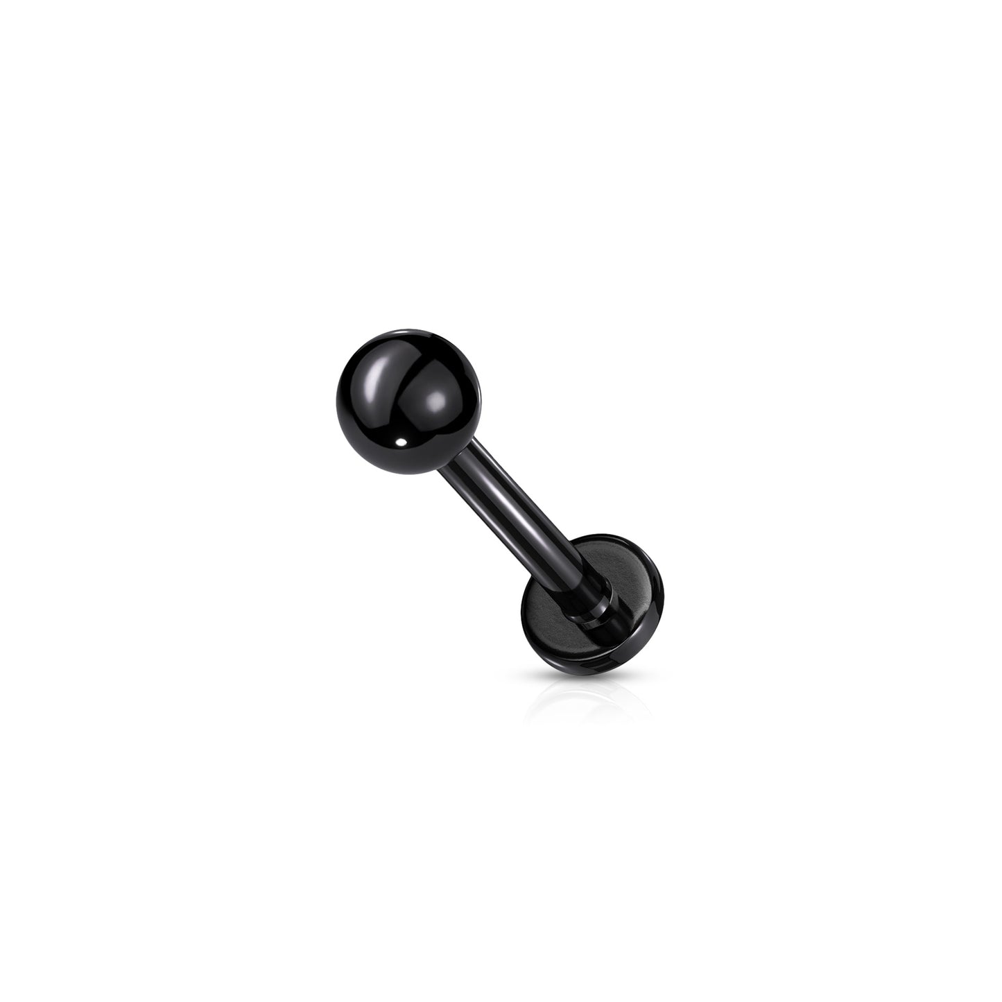 ✨ Surgical Steel Round Ball Top Threadless Labret Bar