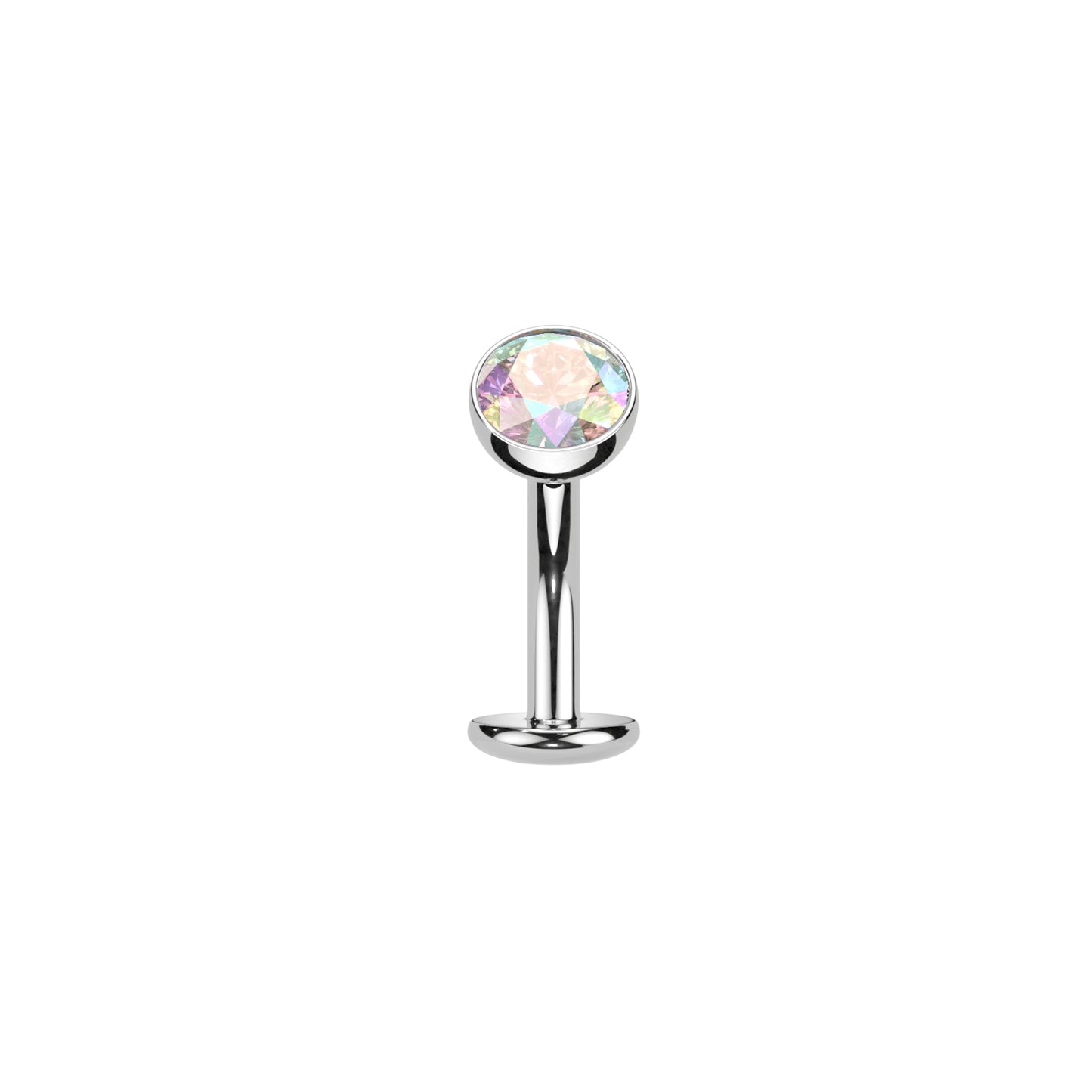 ✨  Titanium Threadless CZ Ball Belly Ring