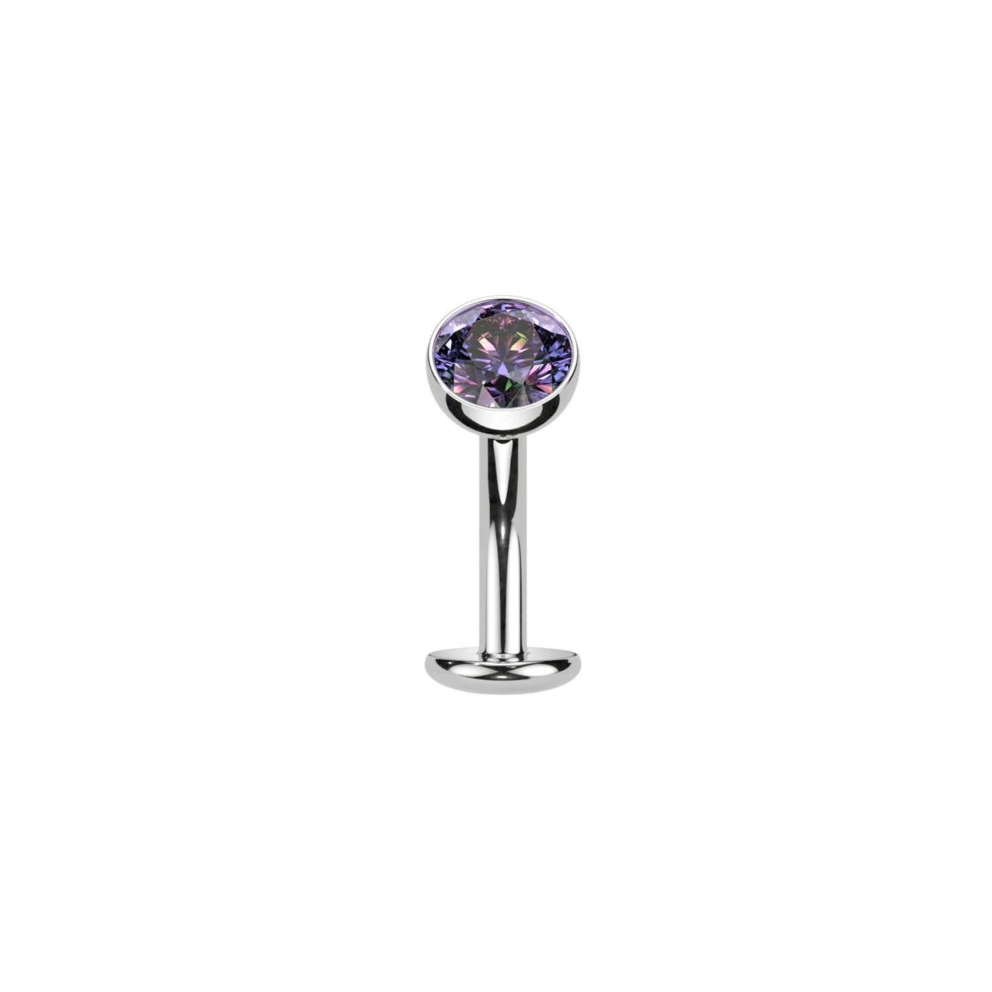 ✨  Titanium Threadless CZ Ball Belly Ring