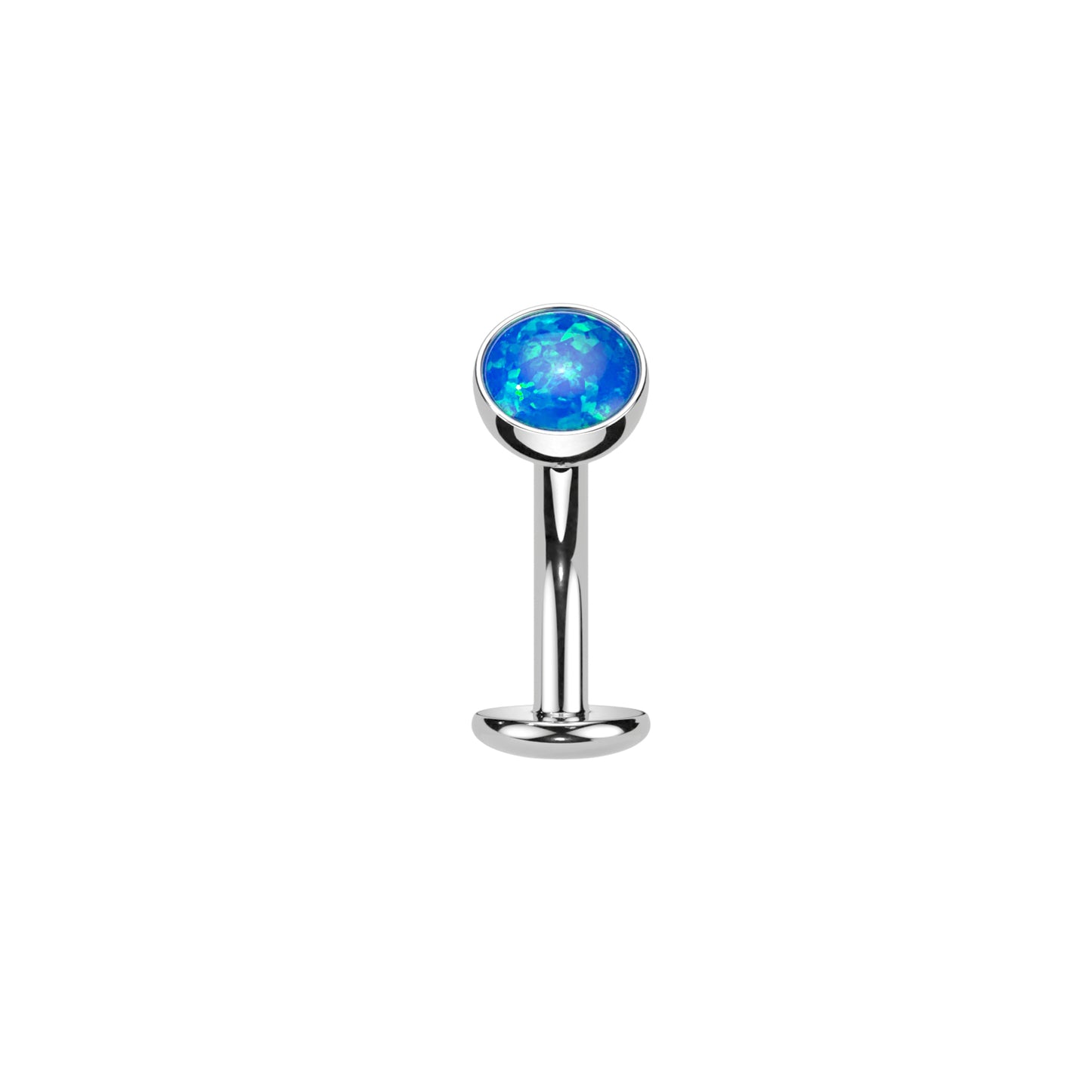 ✨  Titanium Threadless Push In Opal Ball Belly Ring