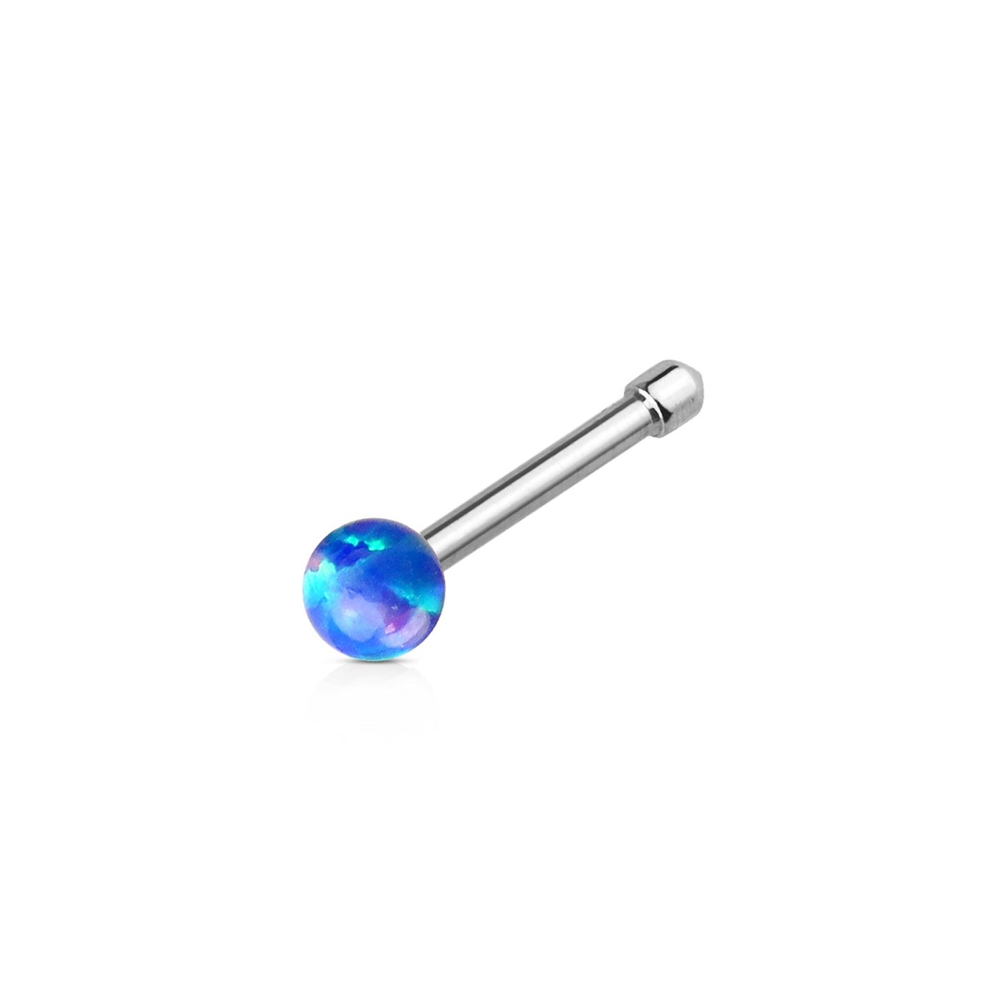 ✨ Opal Ball Nose Bone Stud 20G