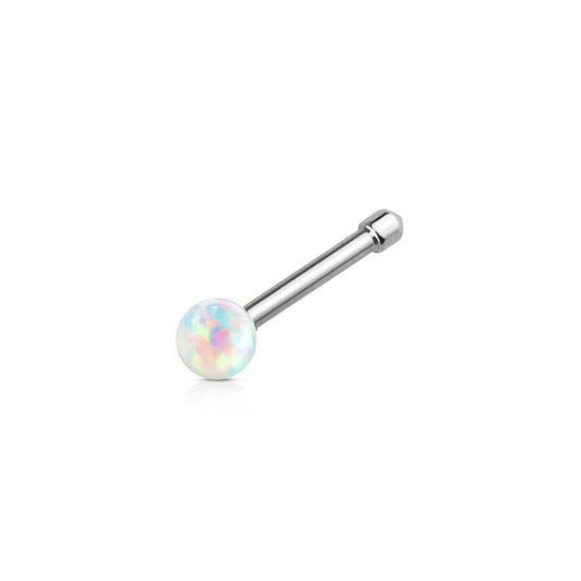 ✨ Opal Ball Nose Bone Stud 20G