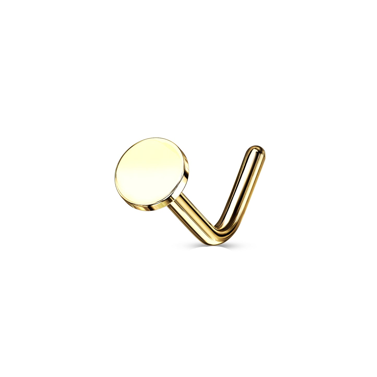 ✨ Surgical Steel Round Flat Top Nose Stud