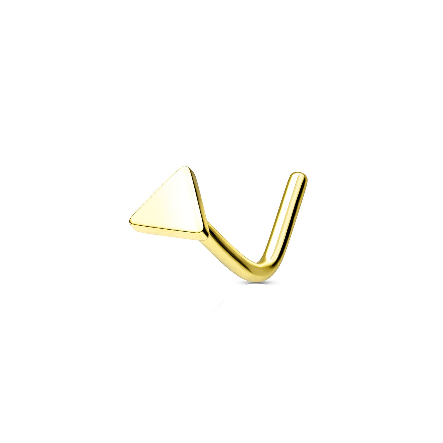 ✨ Surgical Steel Triangle Flat Top Nose Stud 20G