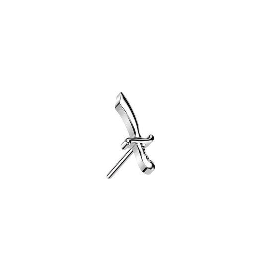 Titanium Pirate Sword Threadless Top