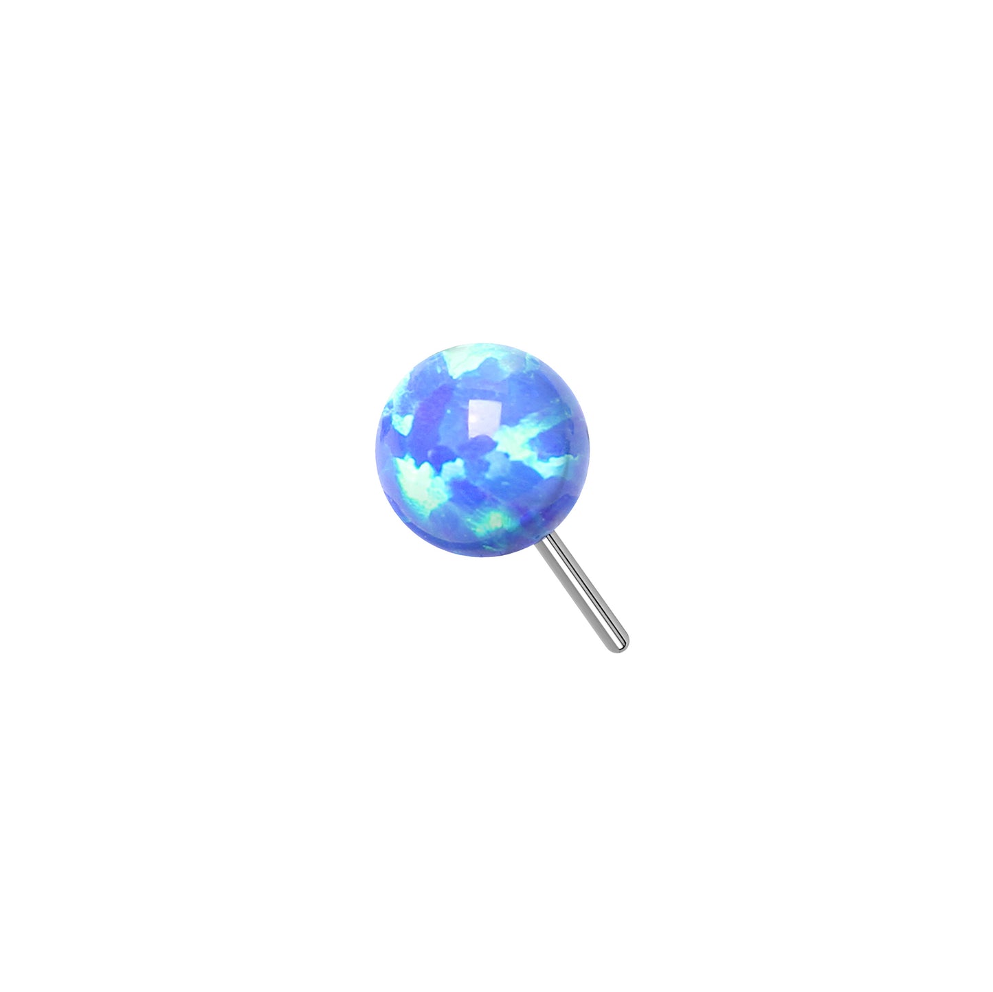 Titanium Opal Ball Threadless Top 2mm 3mm 4mm