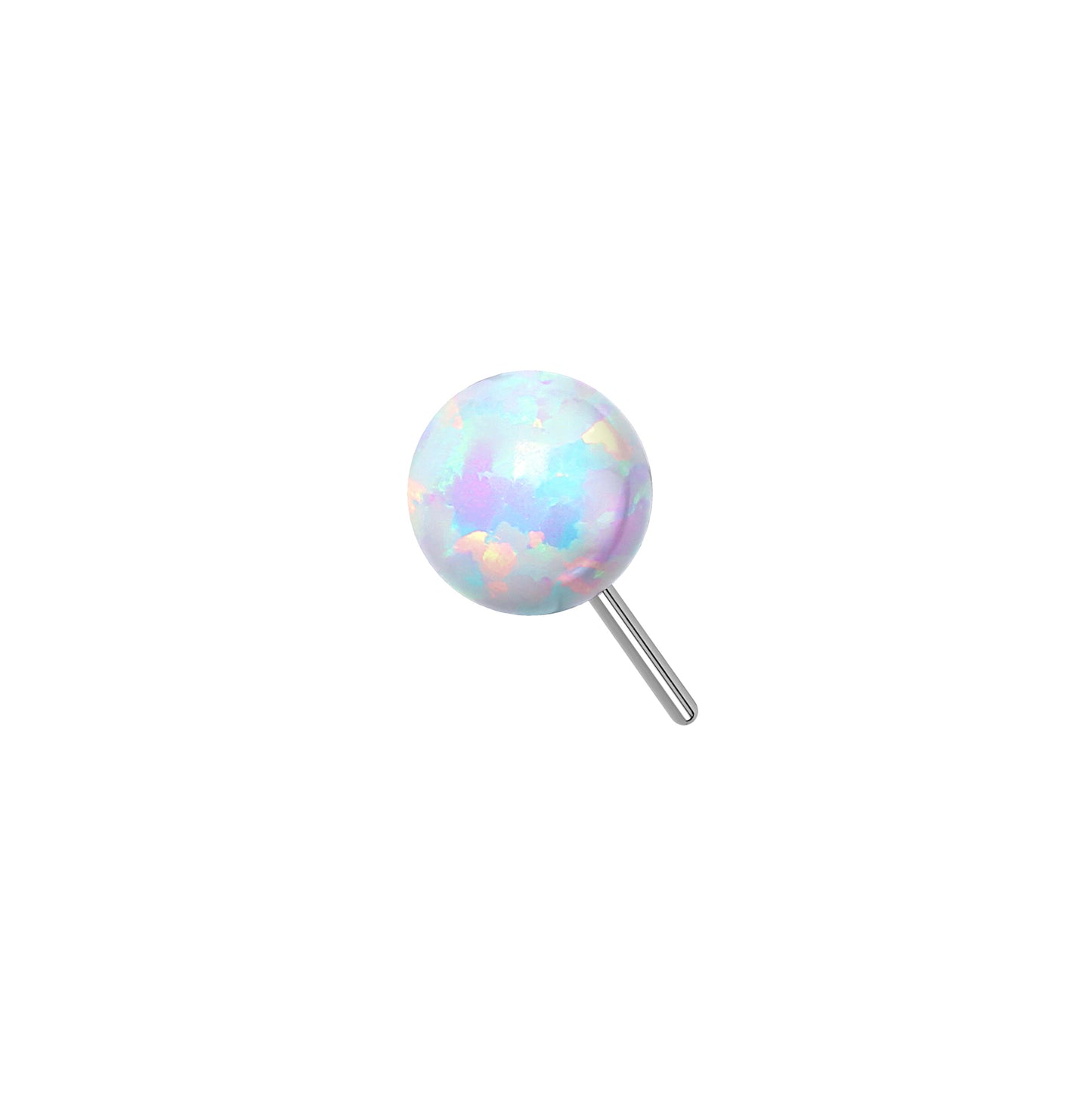 ✨ Titanium Opal Ball Threadless Top 2mm 3mm 4mm