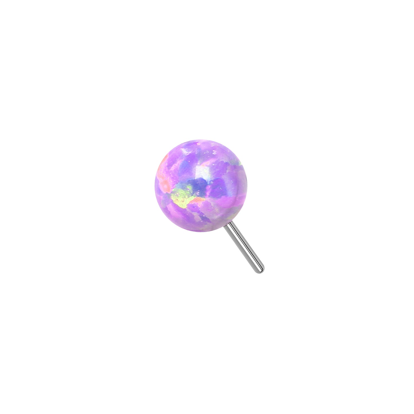 Titanium Opal Ball Threadless Top 2mm 3mm 4mm