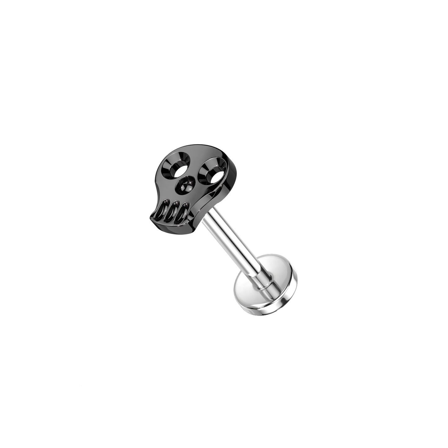 ✨ Titanium Hollow Skull Top Threadless Labret