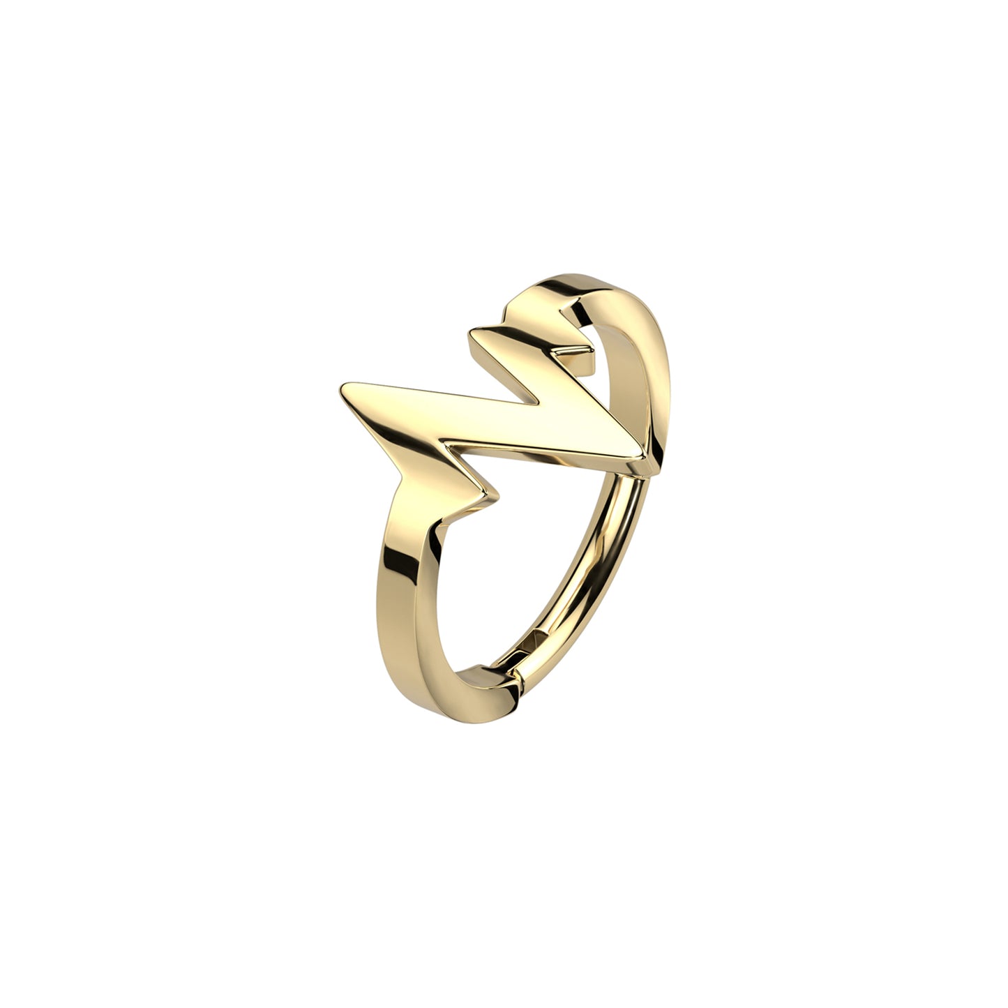 ✨ Heartbeat Hinged Clicker Ring 16G