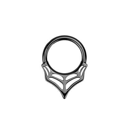 ✨ 316L Surgical Steel Web Hinged Segment Hoop Clicker Ring 16G 8mm