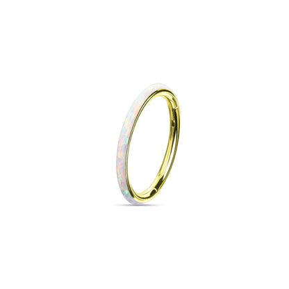 ✨ 16G Opal Hinged Clicker Hoop