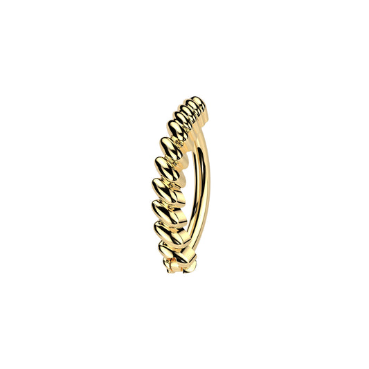 ✨ Twisted Bar Hinged Belly Button Ring