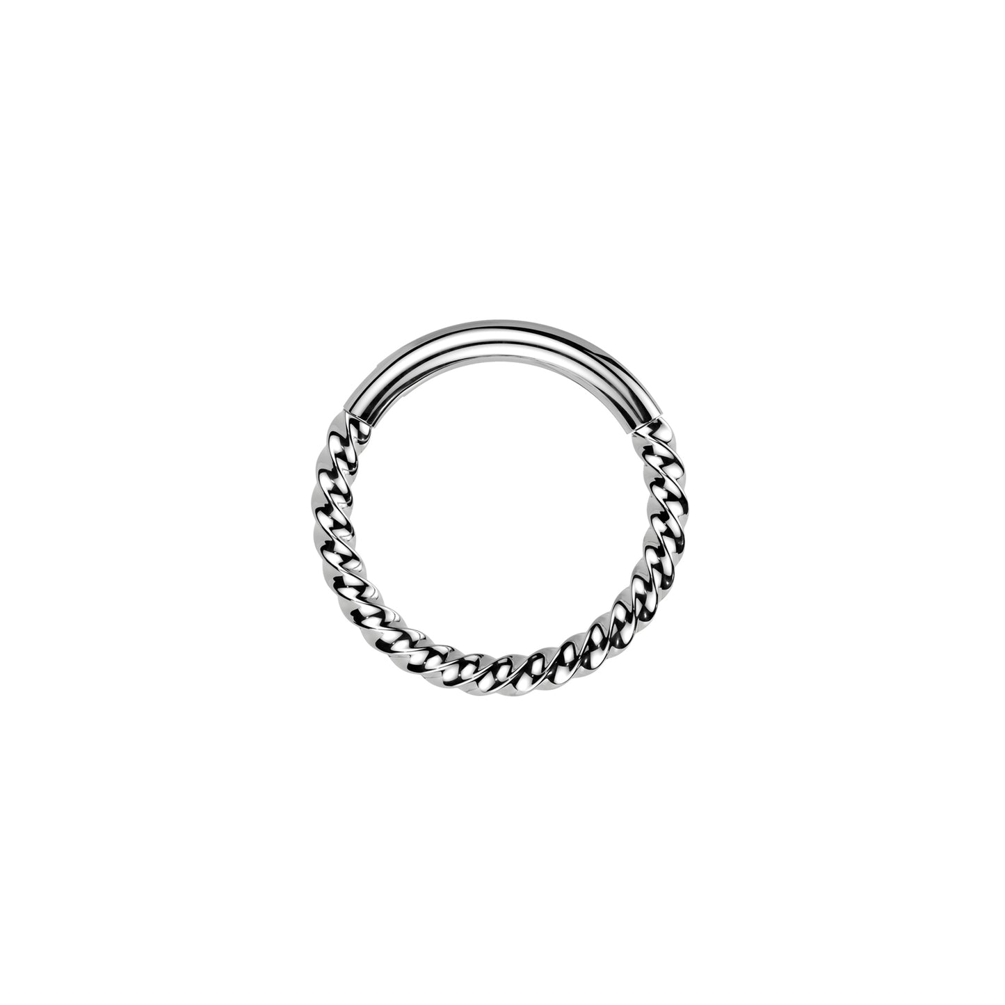 ✨ Titanium Braided Hinged Segment Hoop 16G