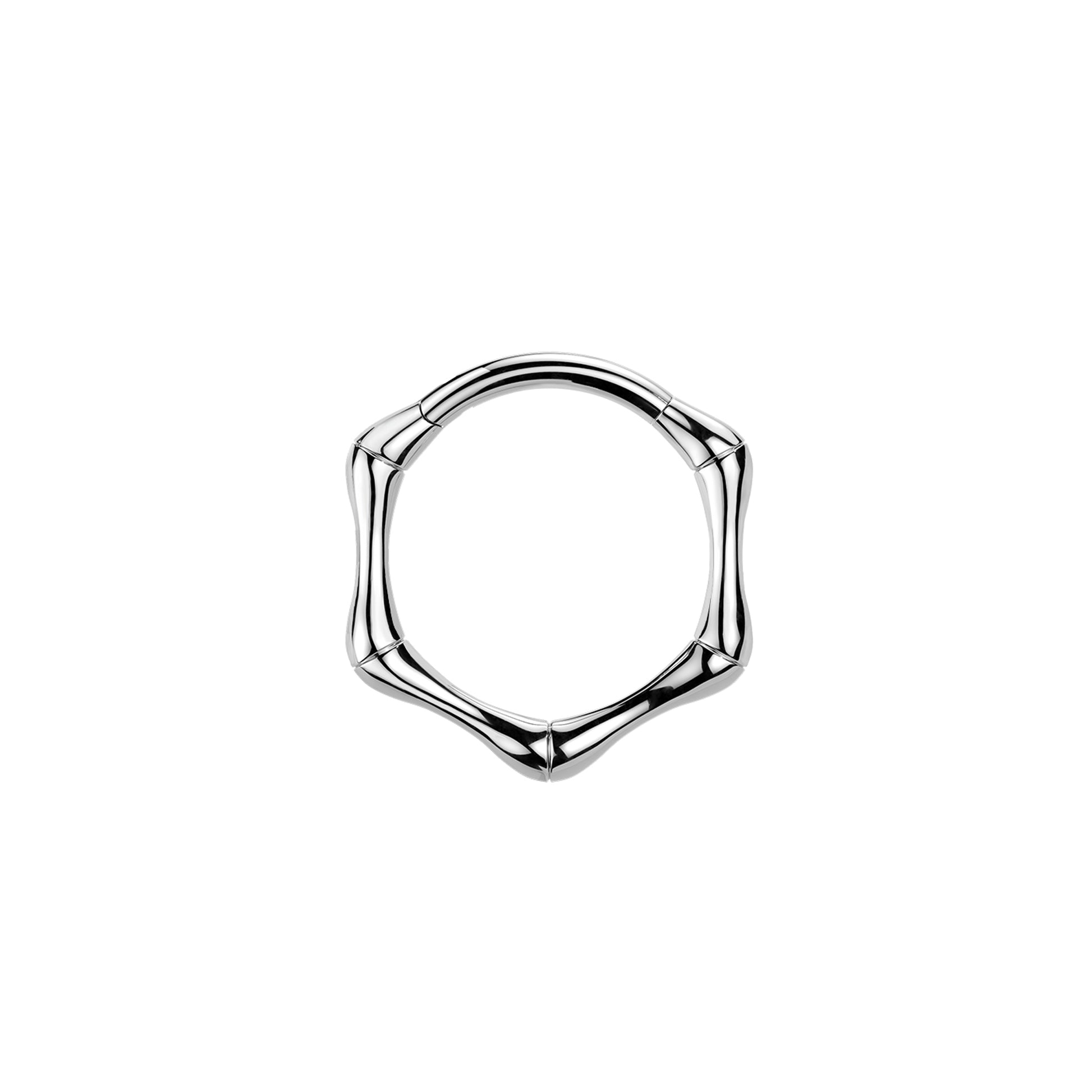Titanium joint hinged segment hoop ring for septum and daith 16G
