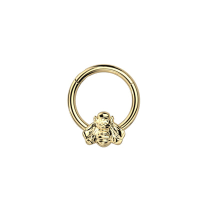 ✨16G Titanium Bee Segment Clicker Hoop