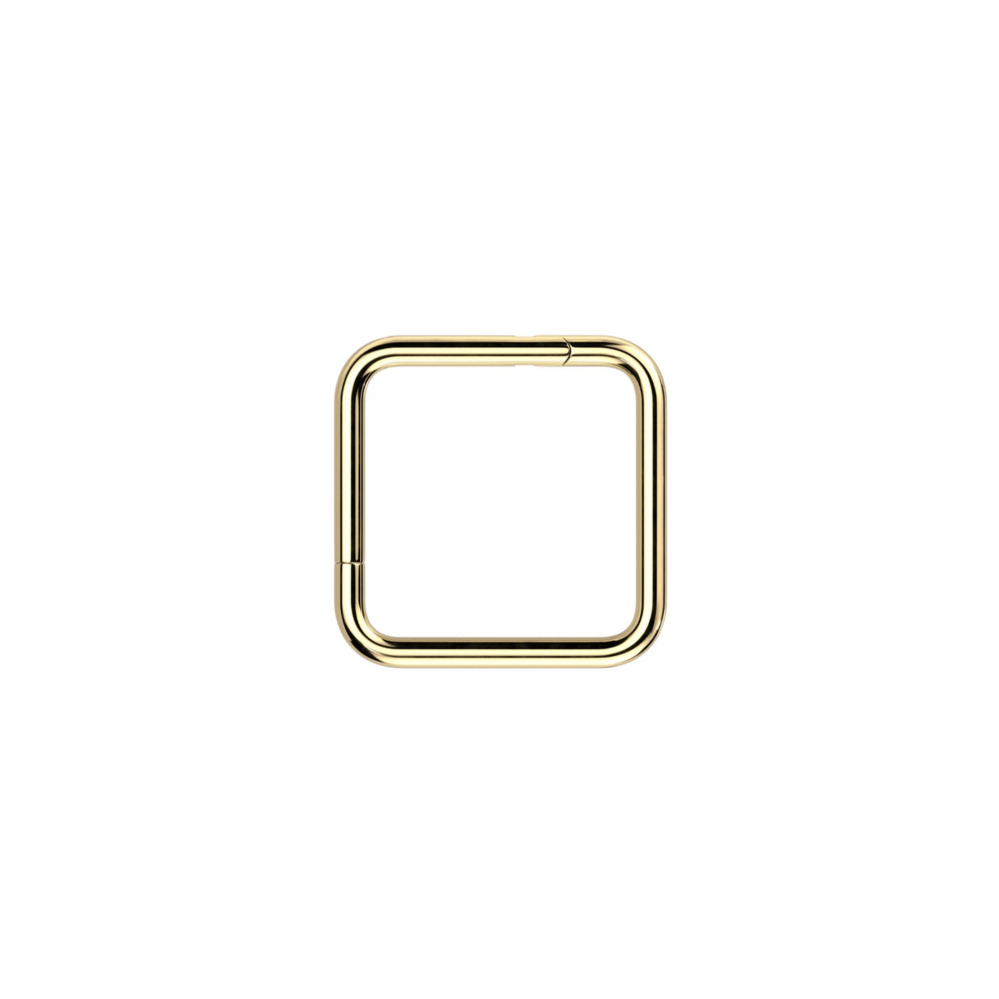 ✨ Titanium Square Hinged Segment Hoop Ring