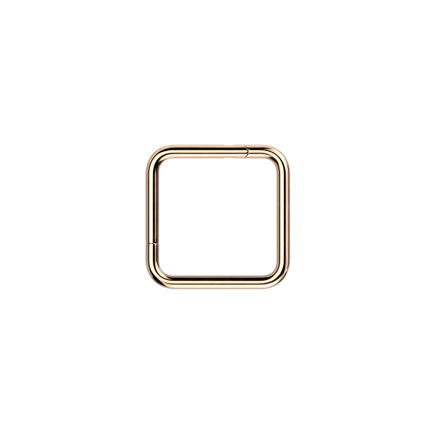 ✨ Titanium Square Hinged Segment Hoop Ring