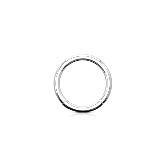 ✨ 20G Titanium Plain Hinged Hoop Clicker Ring