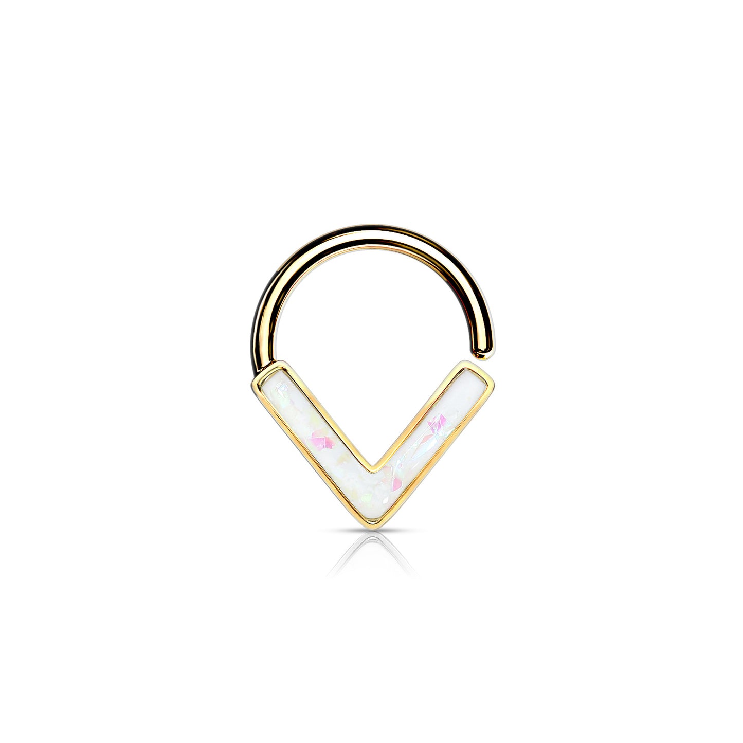 ✨ Opal Glitter Chevron Bendable Hoop