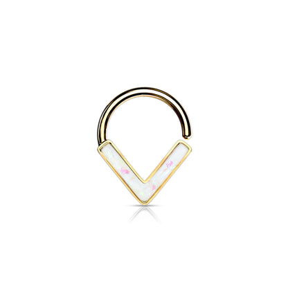 ✨ Opal Glitter Chevron Bendable Hoop