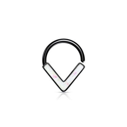 ✨ Opal Glitter Chevron Bendable Hoop