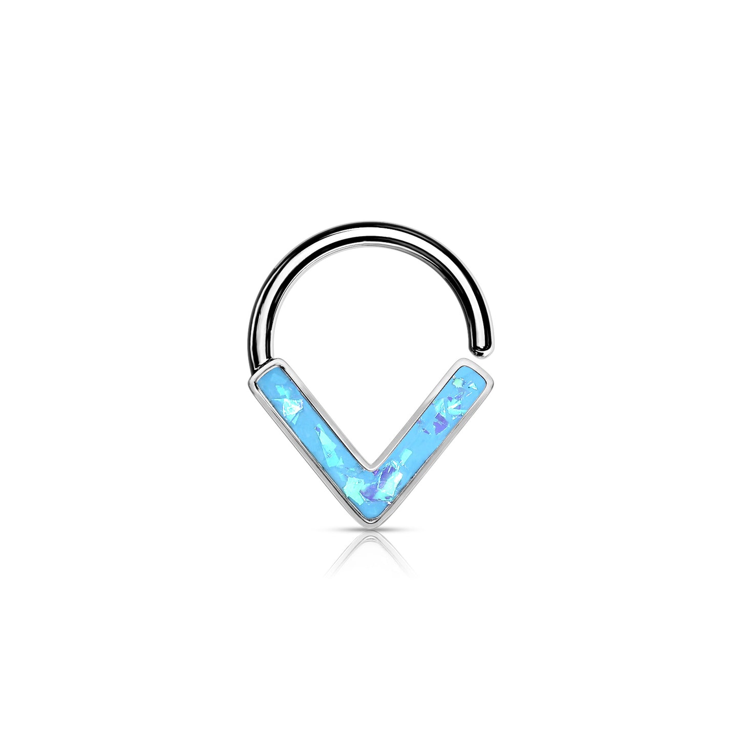 ✨ Opal Glitter Chevron Bendable Hoop