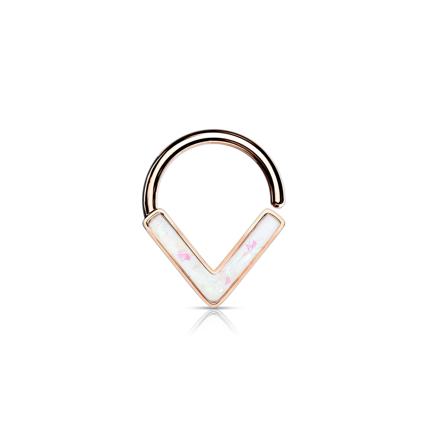 ✨ Opal Glitter Chevron Bendable Hoop