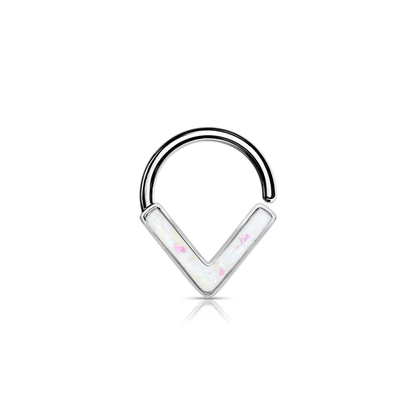 ✨ Opal Glitter Chevron Bendable Hoop