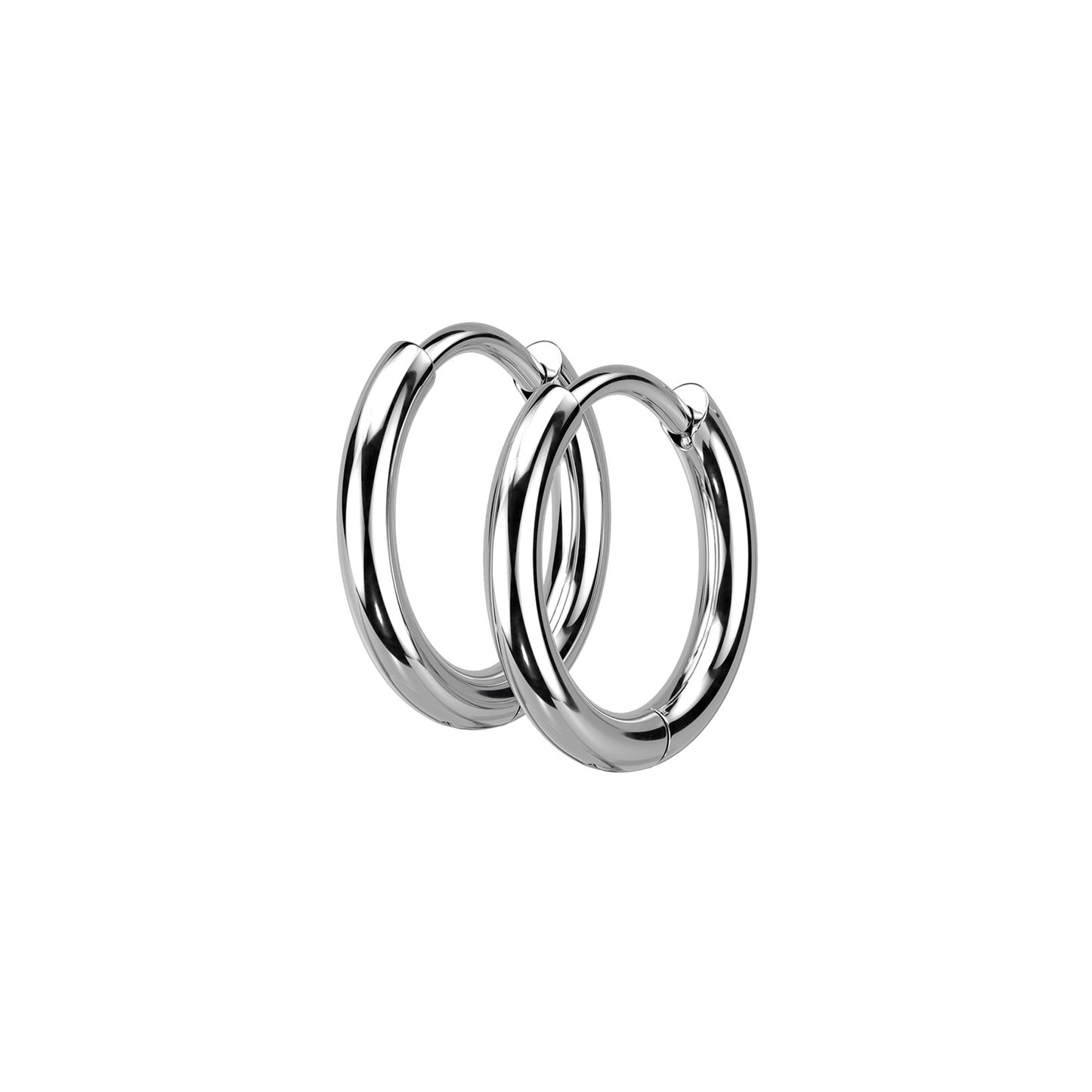 ✨ Surgical Steel Hinge Seamless 2mm Hoop Earrings