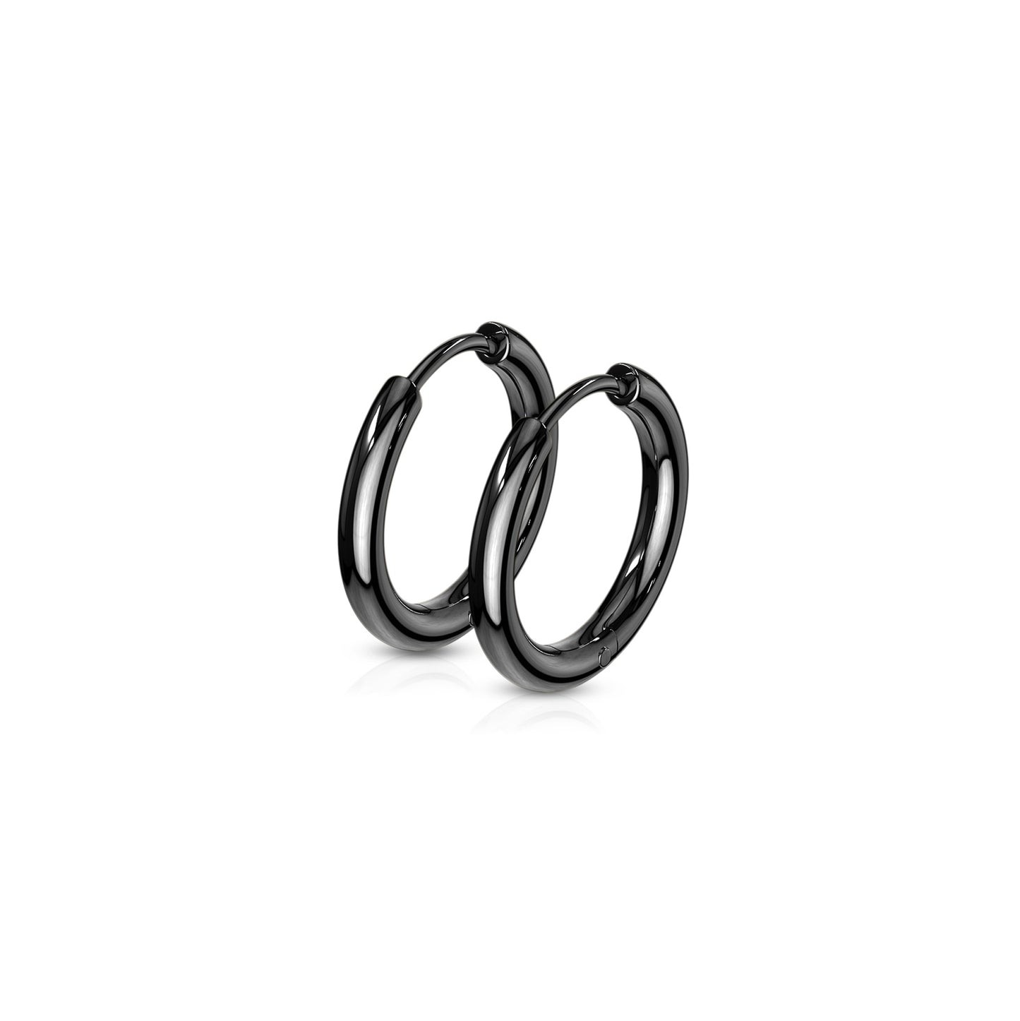 ✨ Surgical Steel Hinge Seamless 2.5mm Hoop Earrings