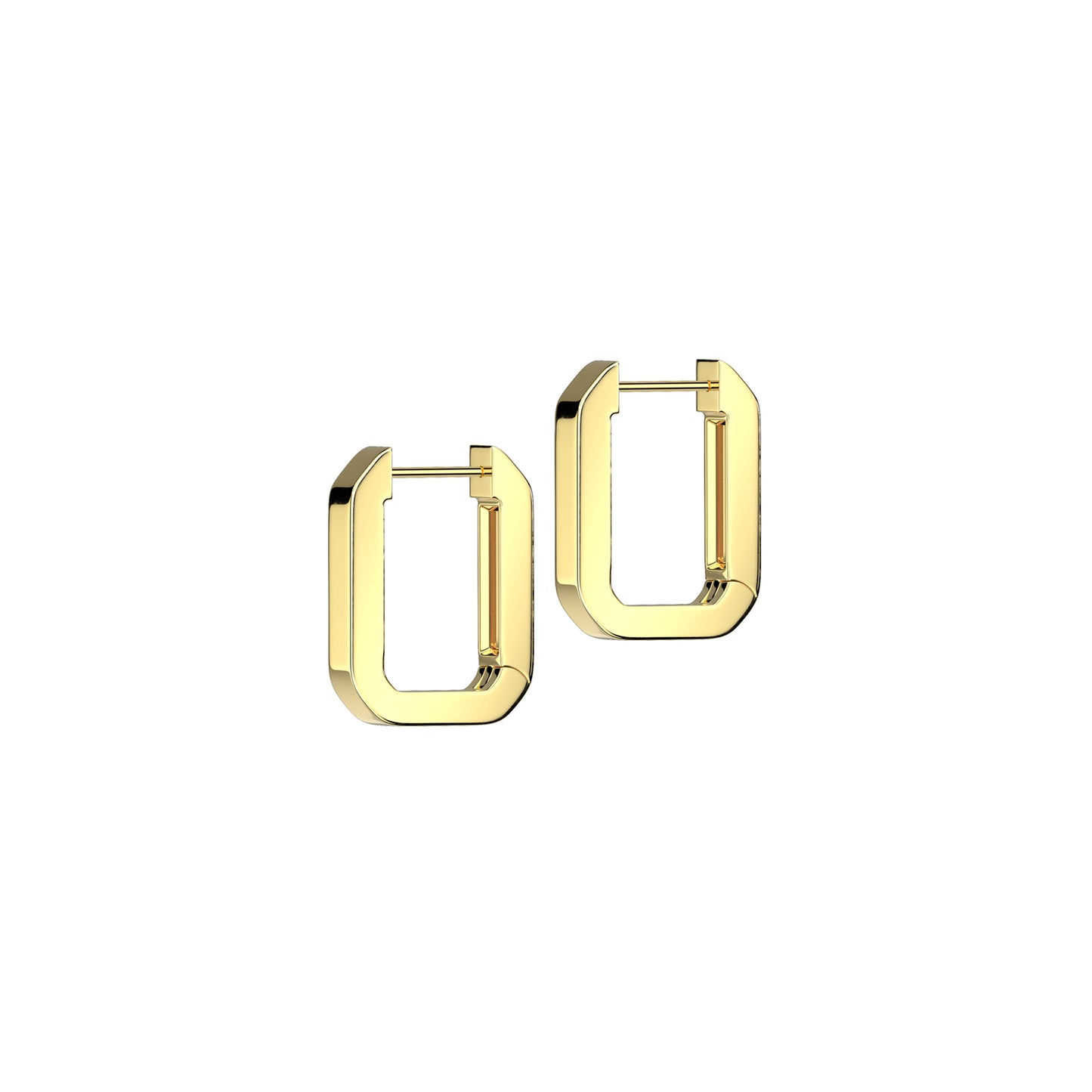 ✨ Surgical Steel Rectangle Hinged Hoop Earrings