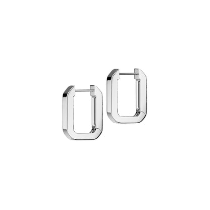 ✨ Surgical Steel Rectangle Hinged Hoop Earrings