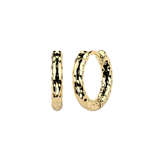 ✨ 2.6mm Thick Hammered Hoop Earrings