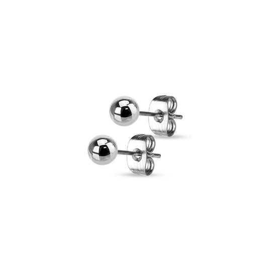 ✨ Surgical Steel Round Ball Stud Earrings