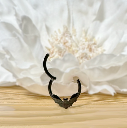 ✨ Bat Shaped Hinged Hoop