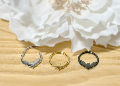 ✨ Bat Shaped Hinged Hoop