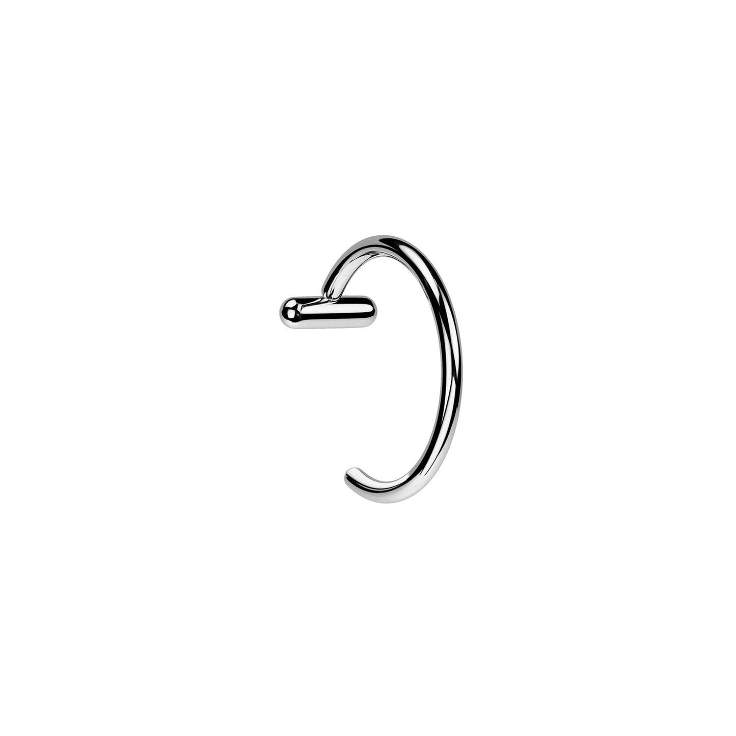 ✨ Titanium Nose Hoop Ring with Bar Stopper