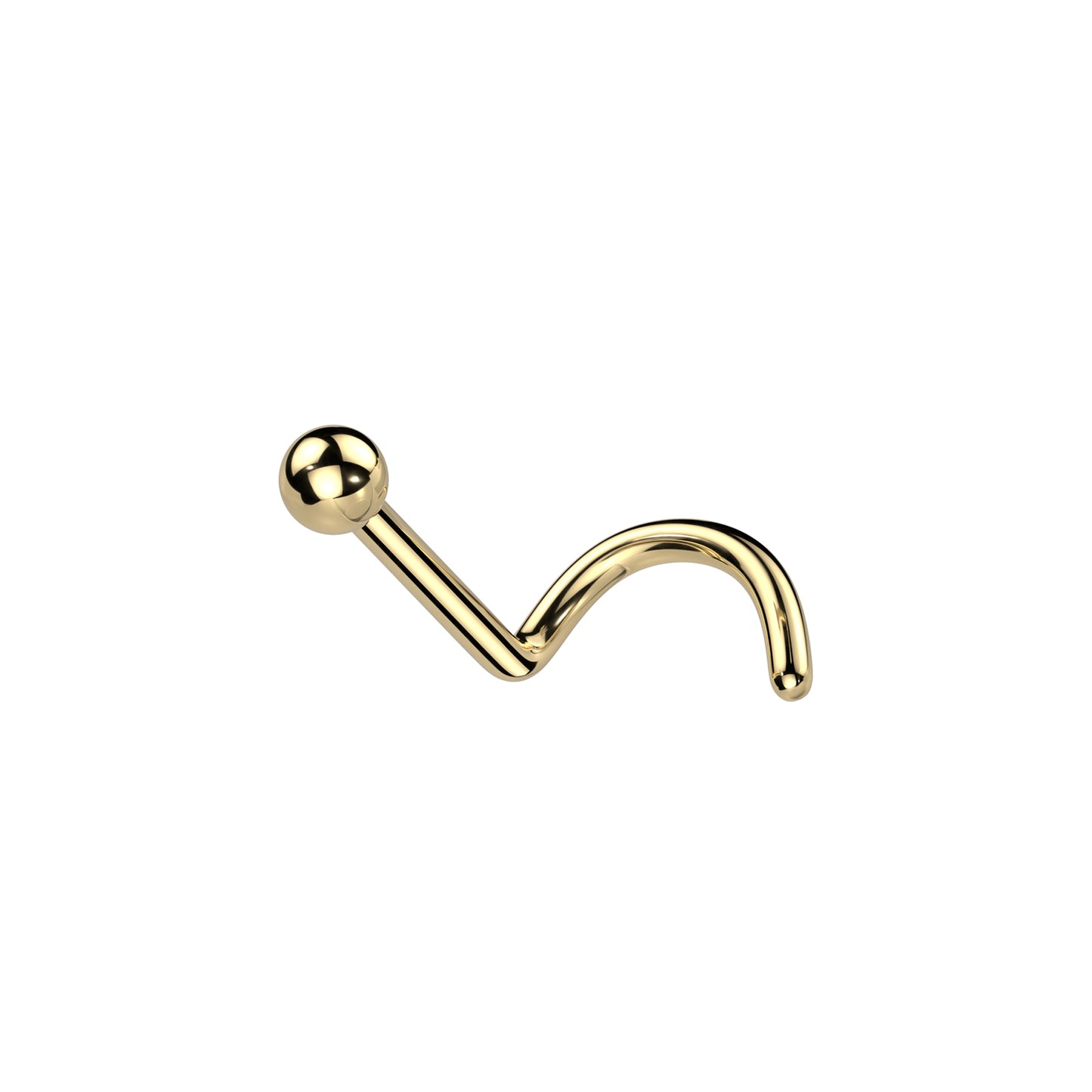 ✨ Titanium Round Ball Nose Screw Ring