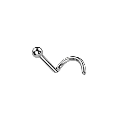 ✨ Titanium Round Ball Nose Screw Ring