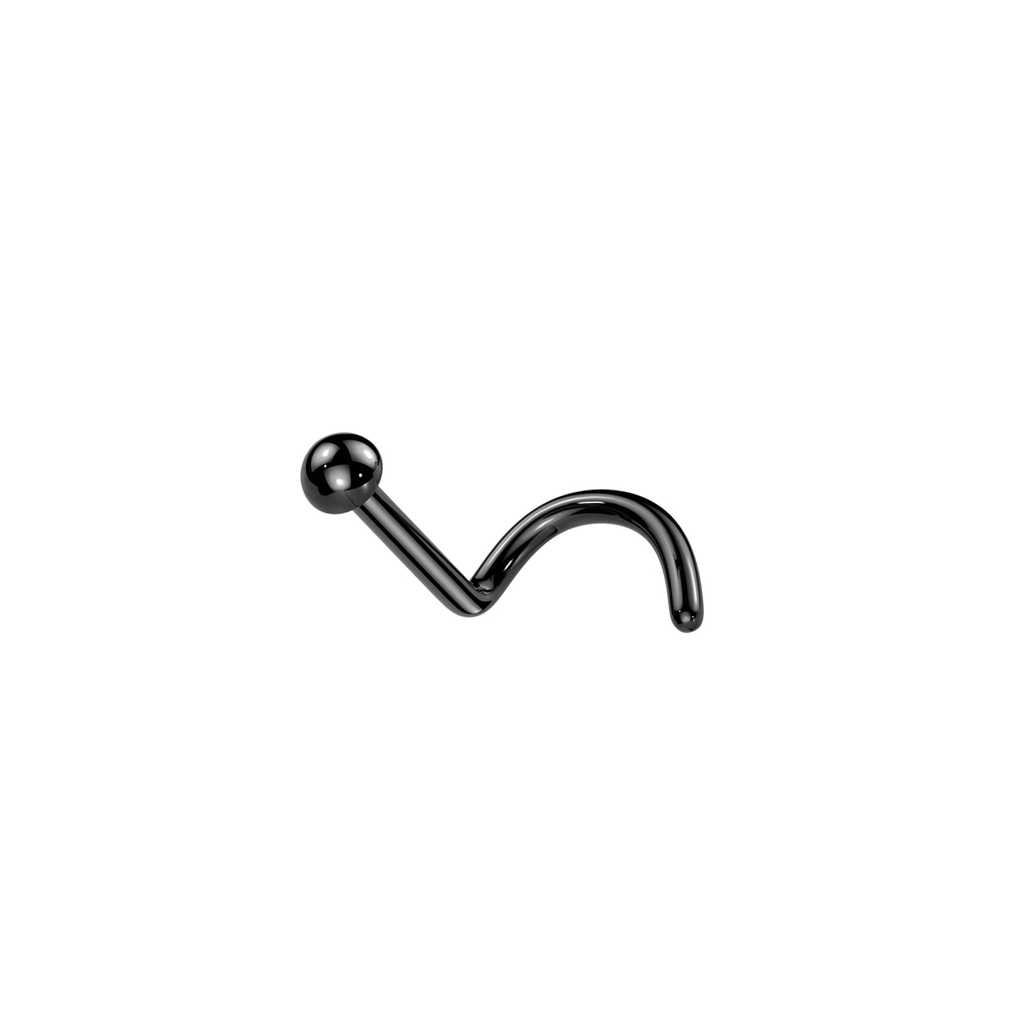 ✨ Titanium Dome Nose Screw Ring