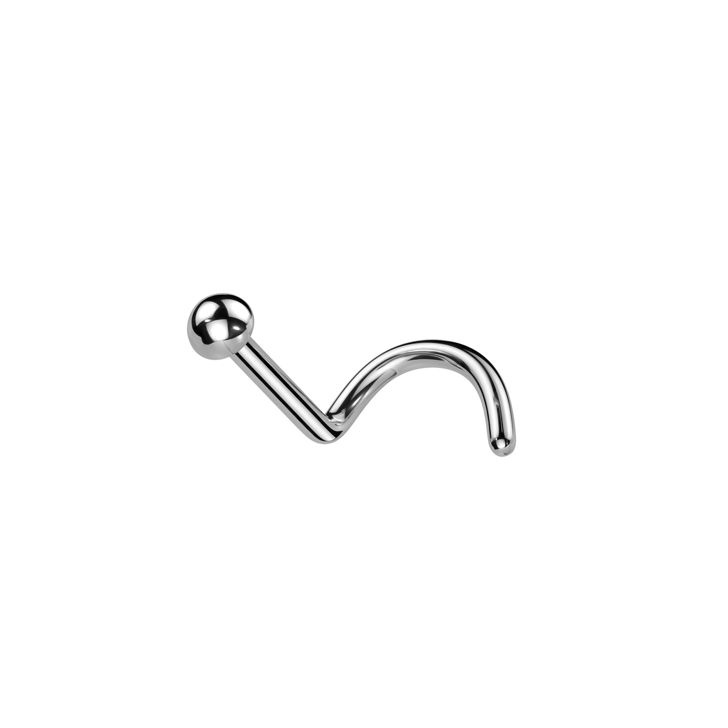 ✨ Titanium Dome Nose Screw Ring