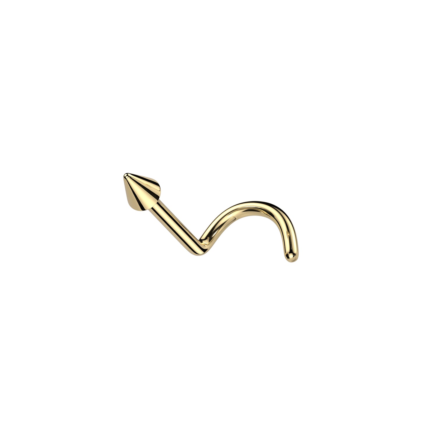 ✨ Titanium Spike Nose Screw Ring