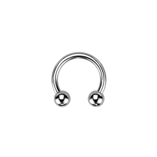 ✨ Titanium Horseshoe Circular Barbells 16G 8mm