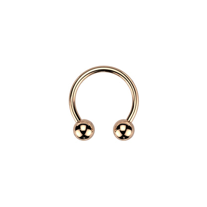 ✨ Titanium Horseshoe Circular Barbells 16G 8mm