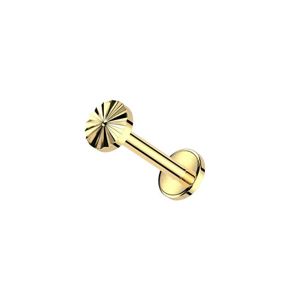✨ Titanium Round Top Internally Threaded Labret 16G