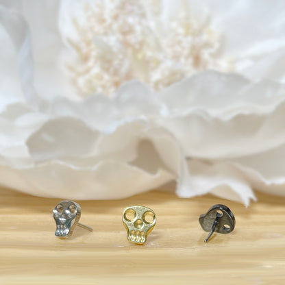 Titanium Hollow Skull Threadless Top